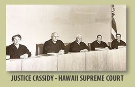 image of justic cassify on hawaii supreme court